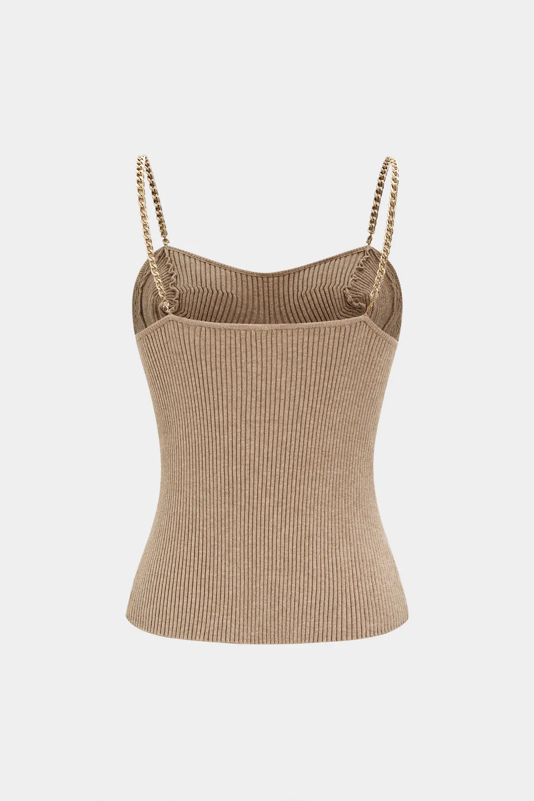 Knit Metallic Chain Cami Top sold by Micas product image thumbnail 2