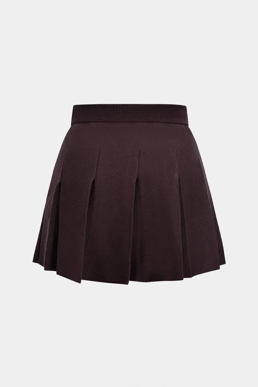 Knit Pleated Mini Skirt sold by Micas product image thumbnail 2