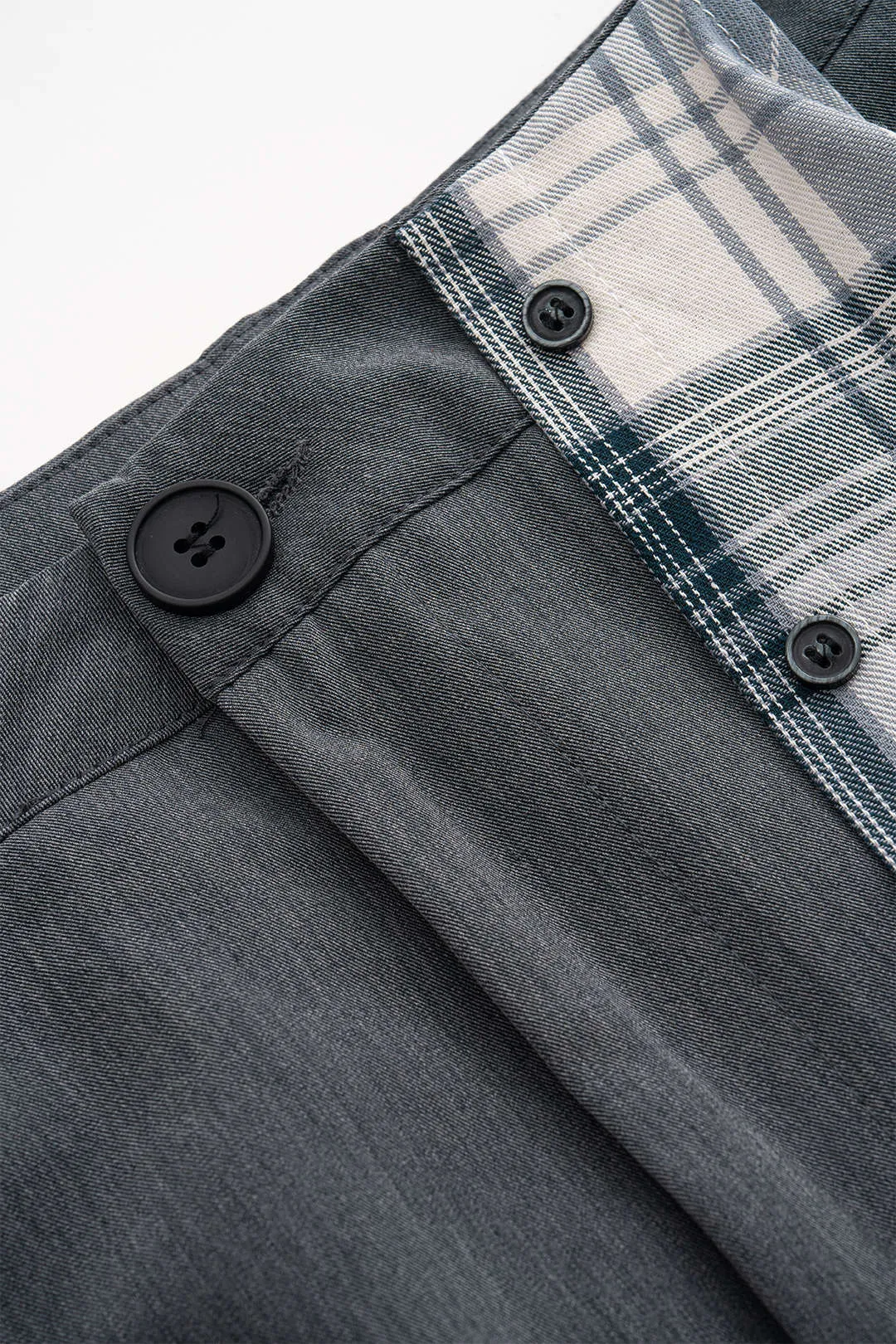 Patchwork plaid print nederdel sold by Micas product image thumbnail 3