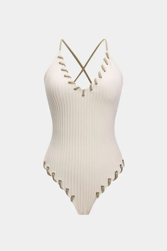 Kontrast piskeshale slips ærmeløs slip bodysuit sold by Micas