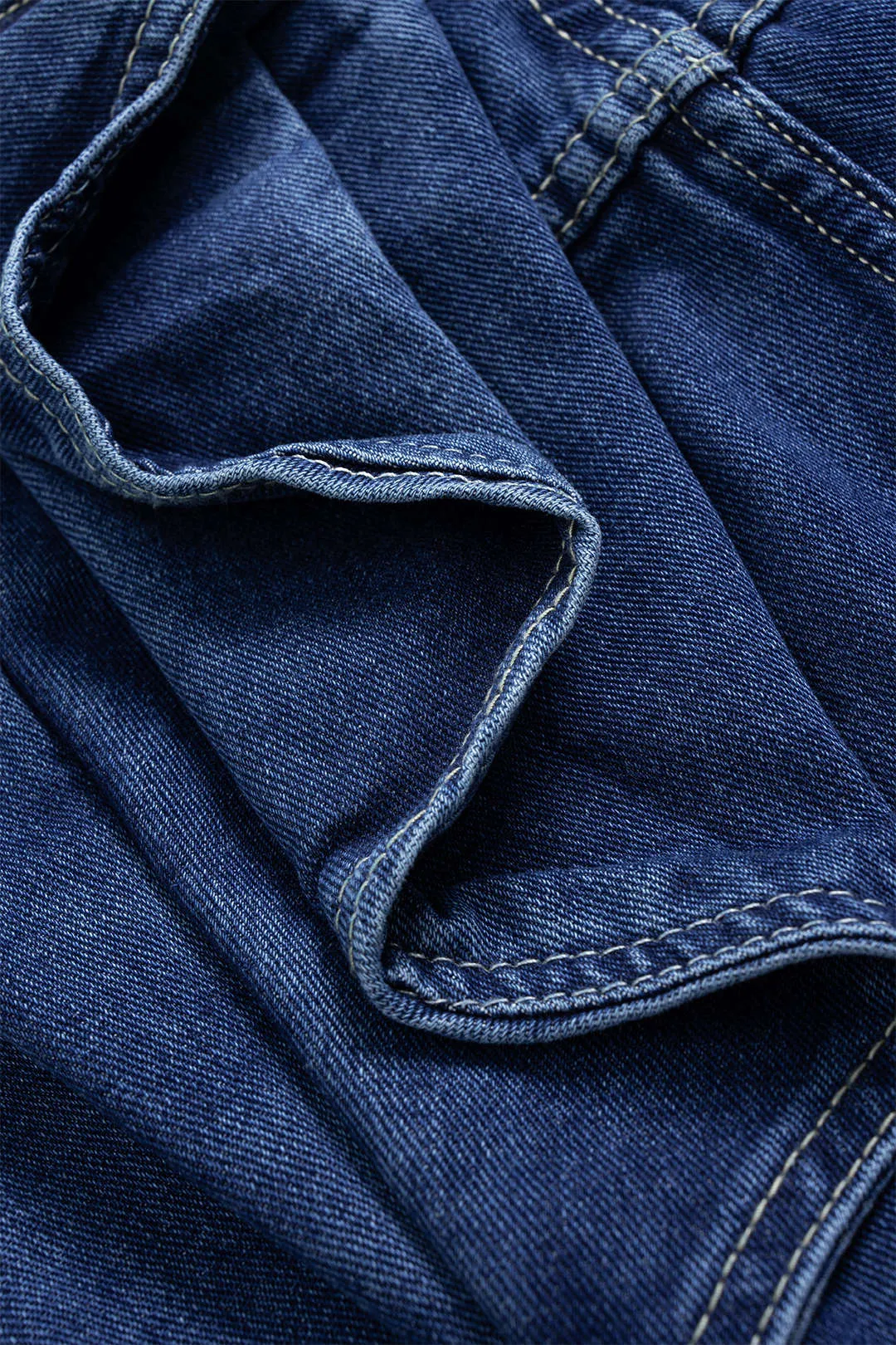 Denim Bow Zipper Wide Leg Jeans sold by Micas product image thumbnail 3