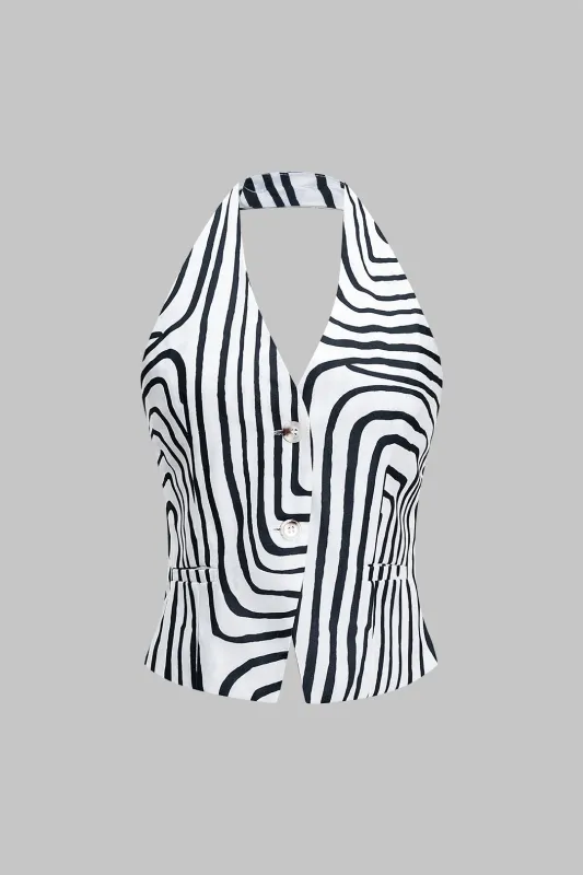 Halter Neck Backless Tank Top sold by Micas