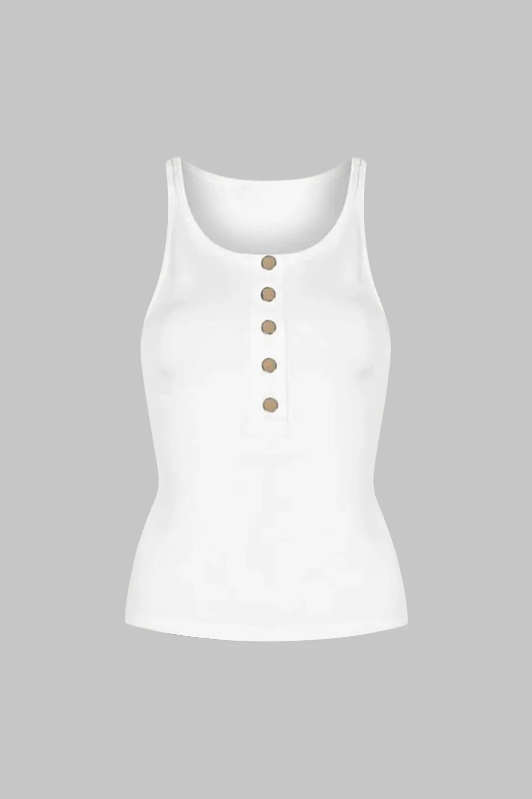 Button Detail Tank Top sold by Micas product image thumbnail 2
