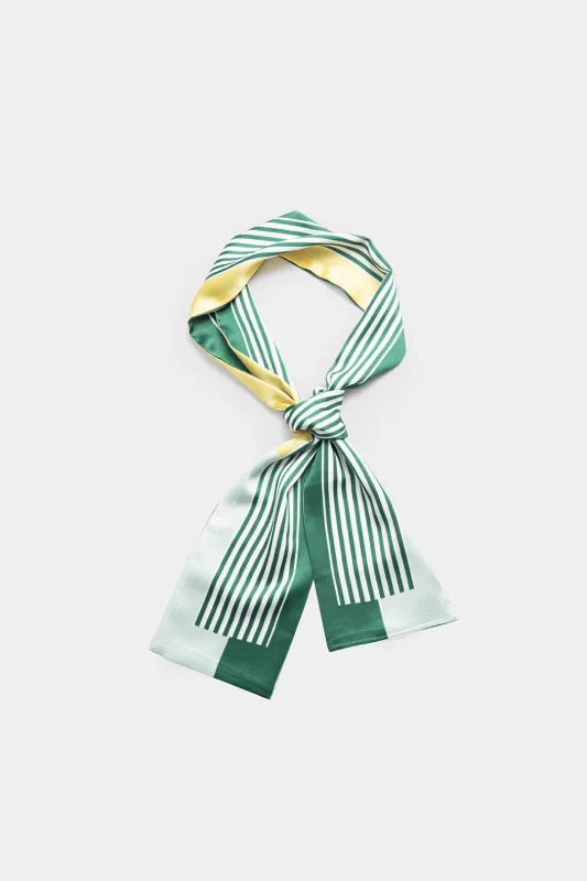 Silk Strip Printed Long Scarf sold by Micas