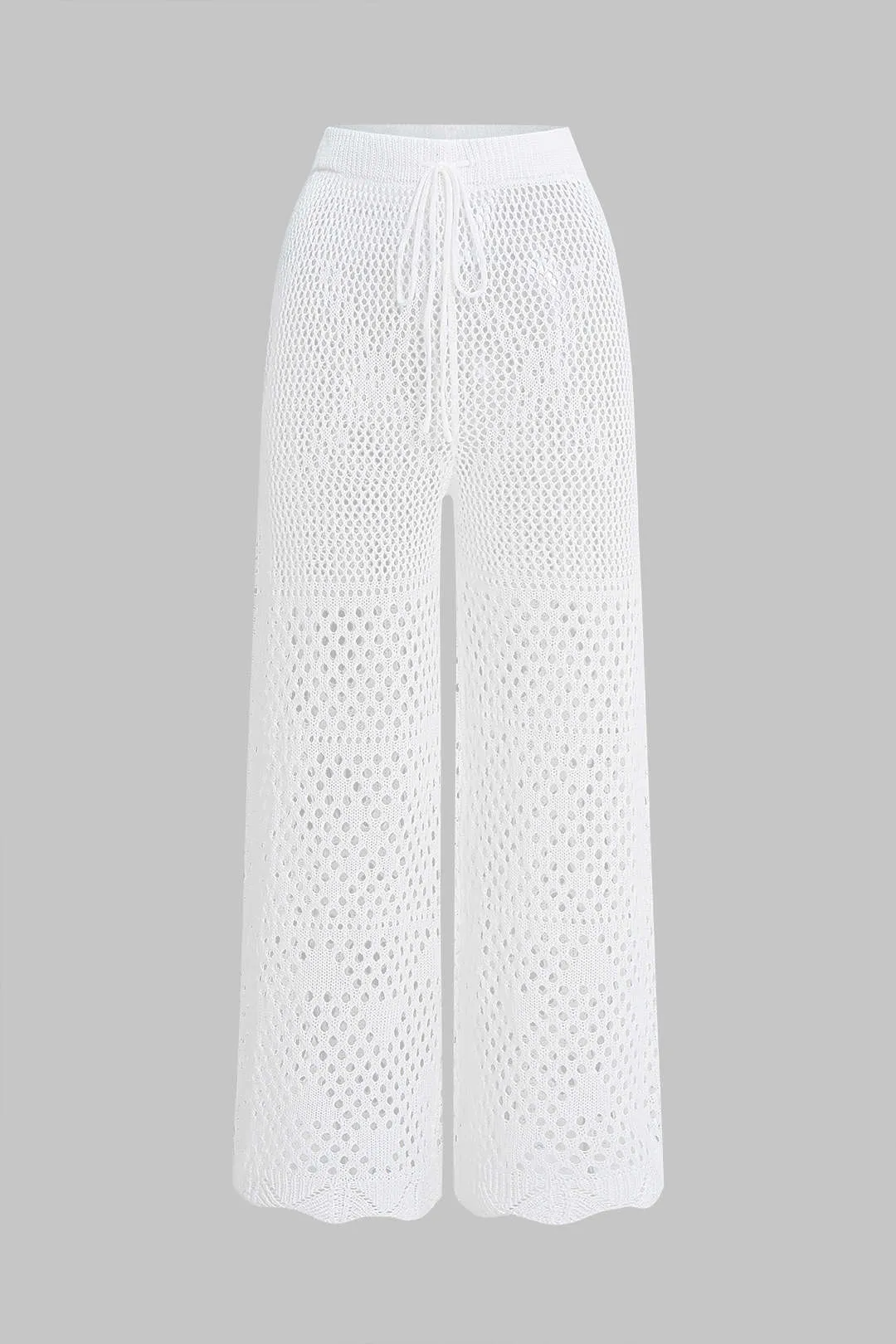 Knit Cut Out Drawstring Trousers sold by Micas product image thumbnail 3