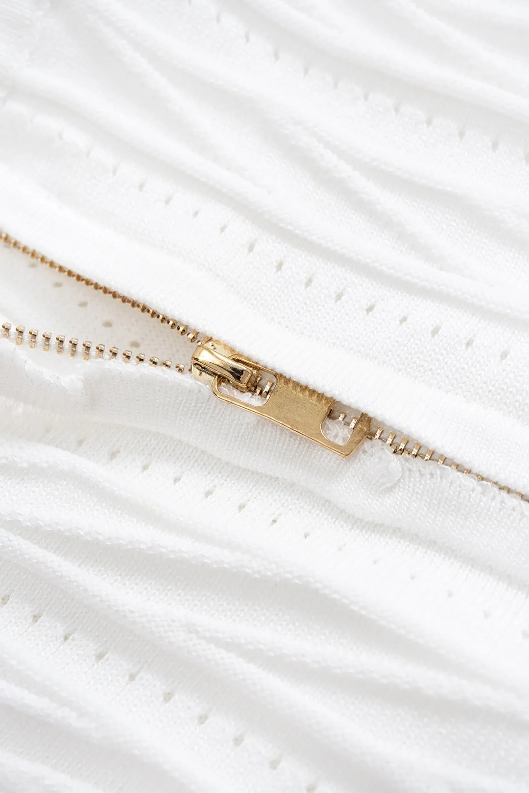 Ruched Hem Zipper Slip Cami Top sold by Micas product image thumbnail 3