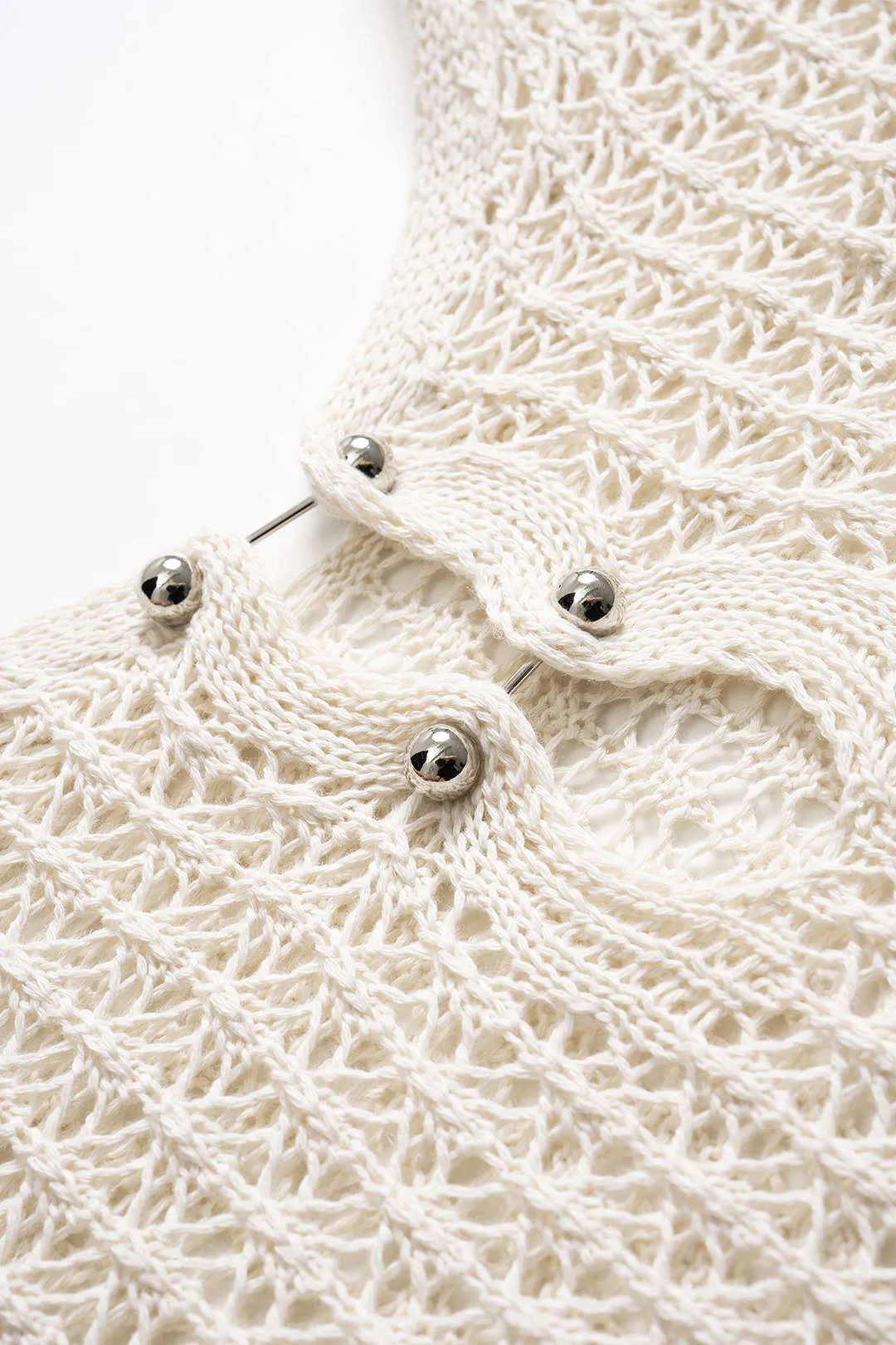 V-Neck Hollow Out Long-Sleeve Cover Up sold by Micas product image thumbnail 3