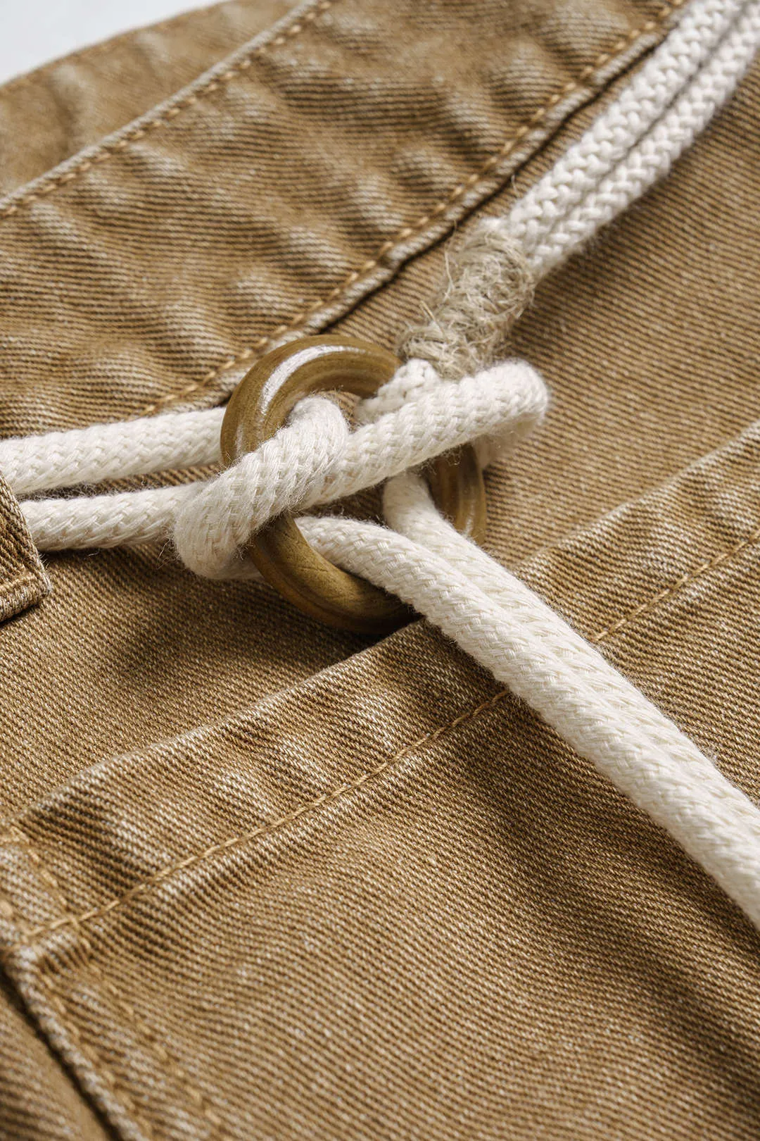 Plus Size Denim Low Waist Beaded Belted Jeans sold by Micas product image thumbnail 4