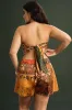 Plus Size Bohemian Print High Waist Zipper Shorts sold by Micas