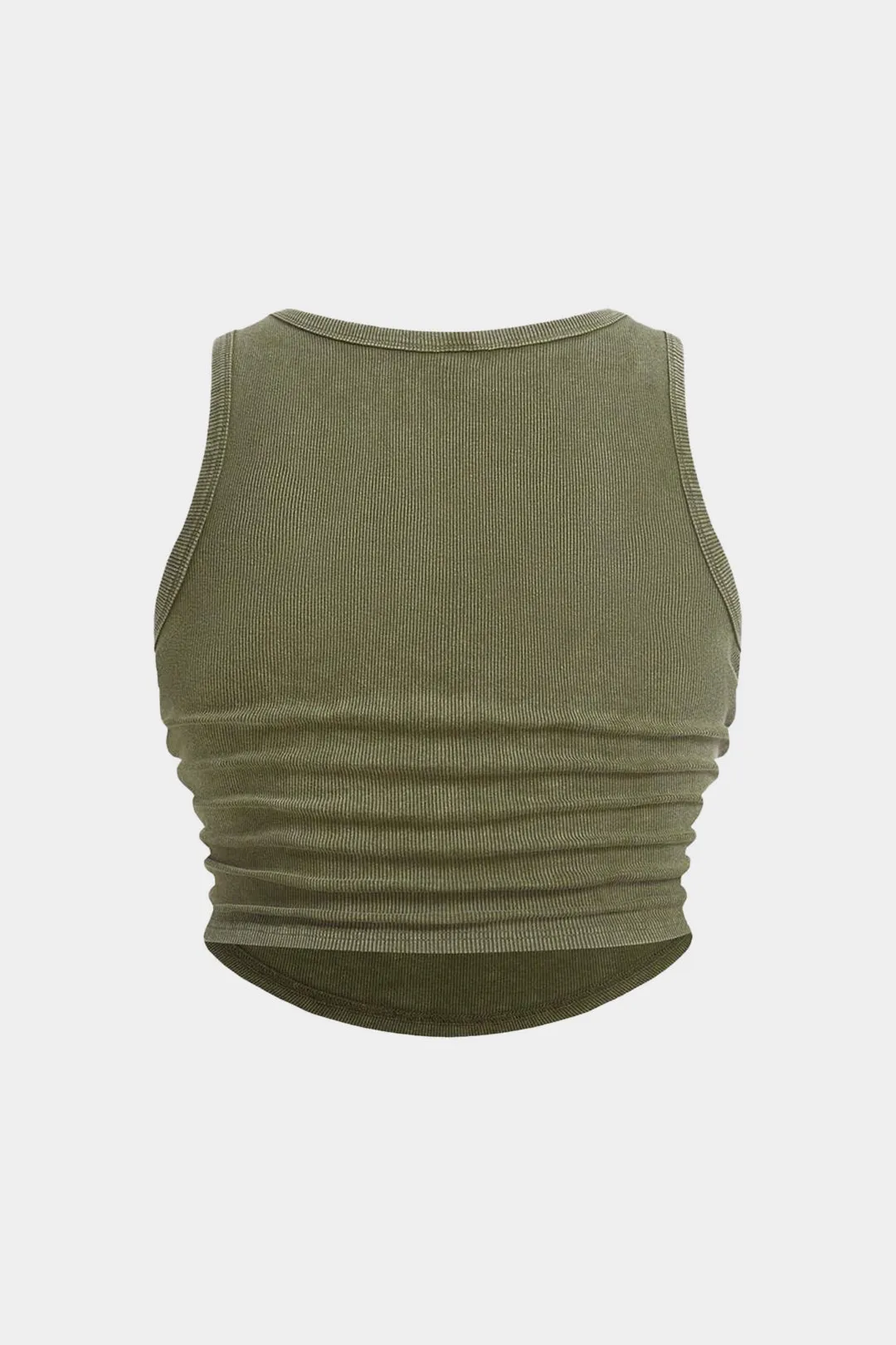 Plus størrelse ruched ærmeløs tank top sold by Micas product image thumbnail 2