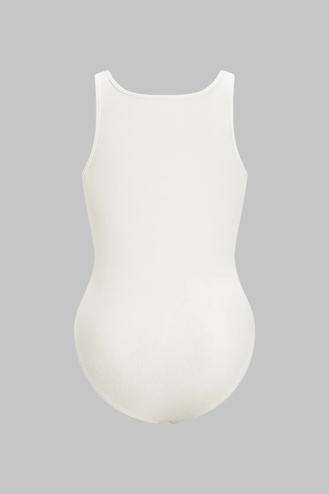 Plus størrelse brevprint ærmeløs bodysuit sold by Micas product image thumbnail 2