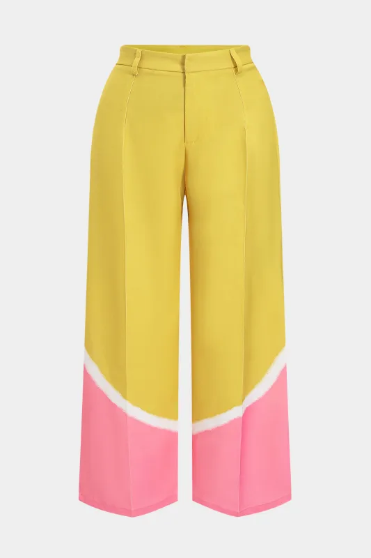 Kontrastbukser i plus størrelse sold by Micas