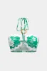 Blomsterblade Print Halter Neck To-Up Ring Decor Tank Top and Wide Leg Bukser Set sold by Micas