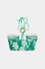 Blomsterblade Print Halter Neck To-Up Ring Decor Tank Top and Wide Leg Bukser Set sold by Micas