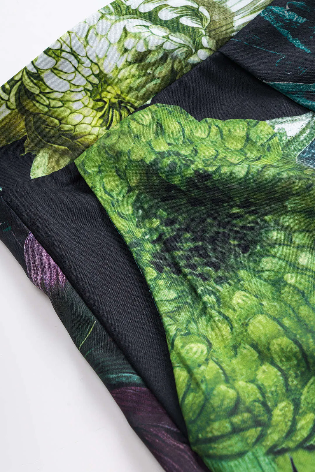 Plus-størrelse V-hals Ruched Tank Top og Floral Print Bukser Set sold by Micas product image thumbnail 5