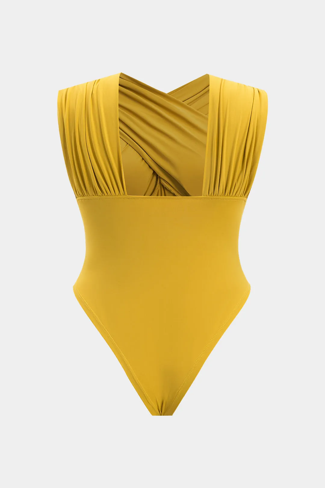 Plus størrelse ærmeløs krydset bodysuit sold by Micas product image thumbnail 2