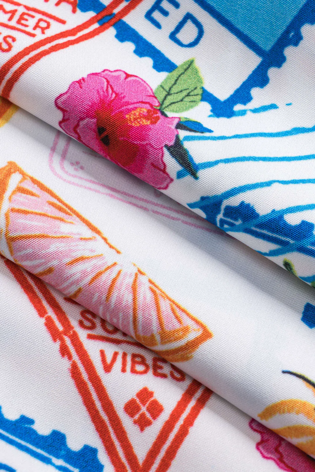 Plus størrelse pop kunstprint slips foran brede ben bukser sold by Micas product image thumbnail 4