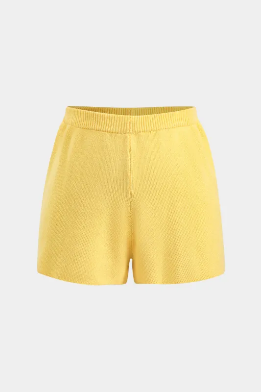 Plus størrelse solide shorts sold by Micas