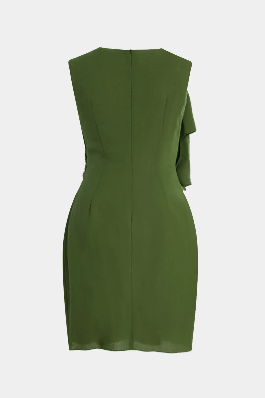 Asymmetrical Ruched Sleeveless Mini Dress sold by Micas product image thumbnail 2