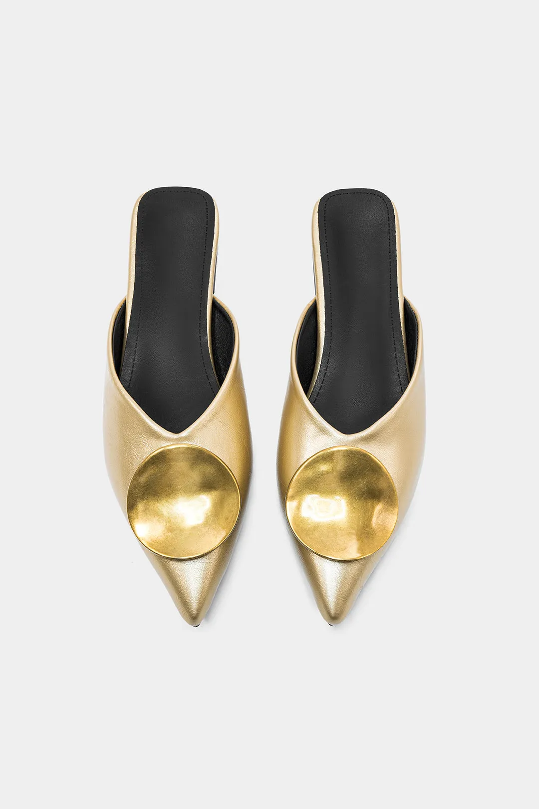 Metallic Geometric Decor Pointed Flats sold by Micas product image thumbnail 3