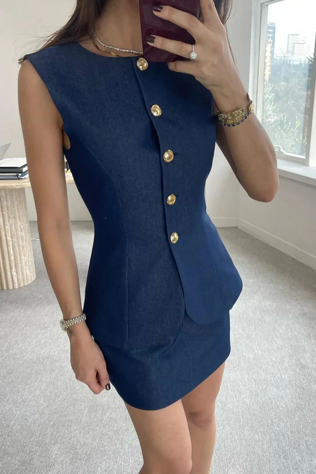 Fake Pockets Mni Skirt sold by Micas product image thumbnail 3