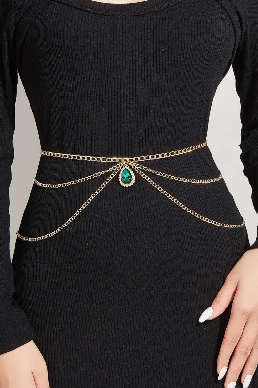 Multi-Layer Side-Swing Waist Chain sold by Micas