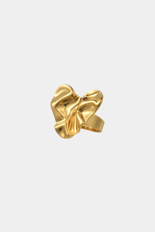 Metal Irregular Textured Ring sold by Micas
