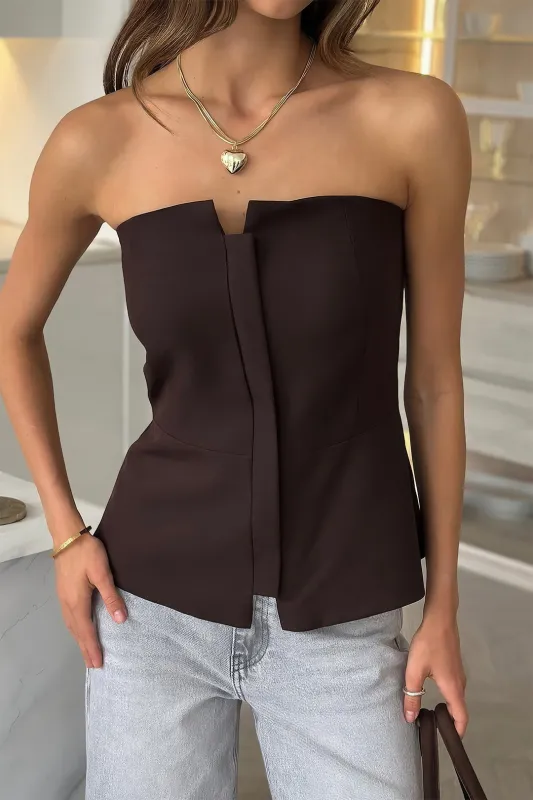 Solid Strapless Tube Top sold by Micas