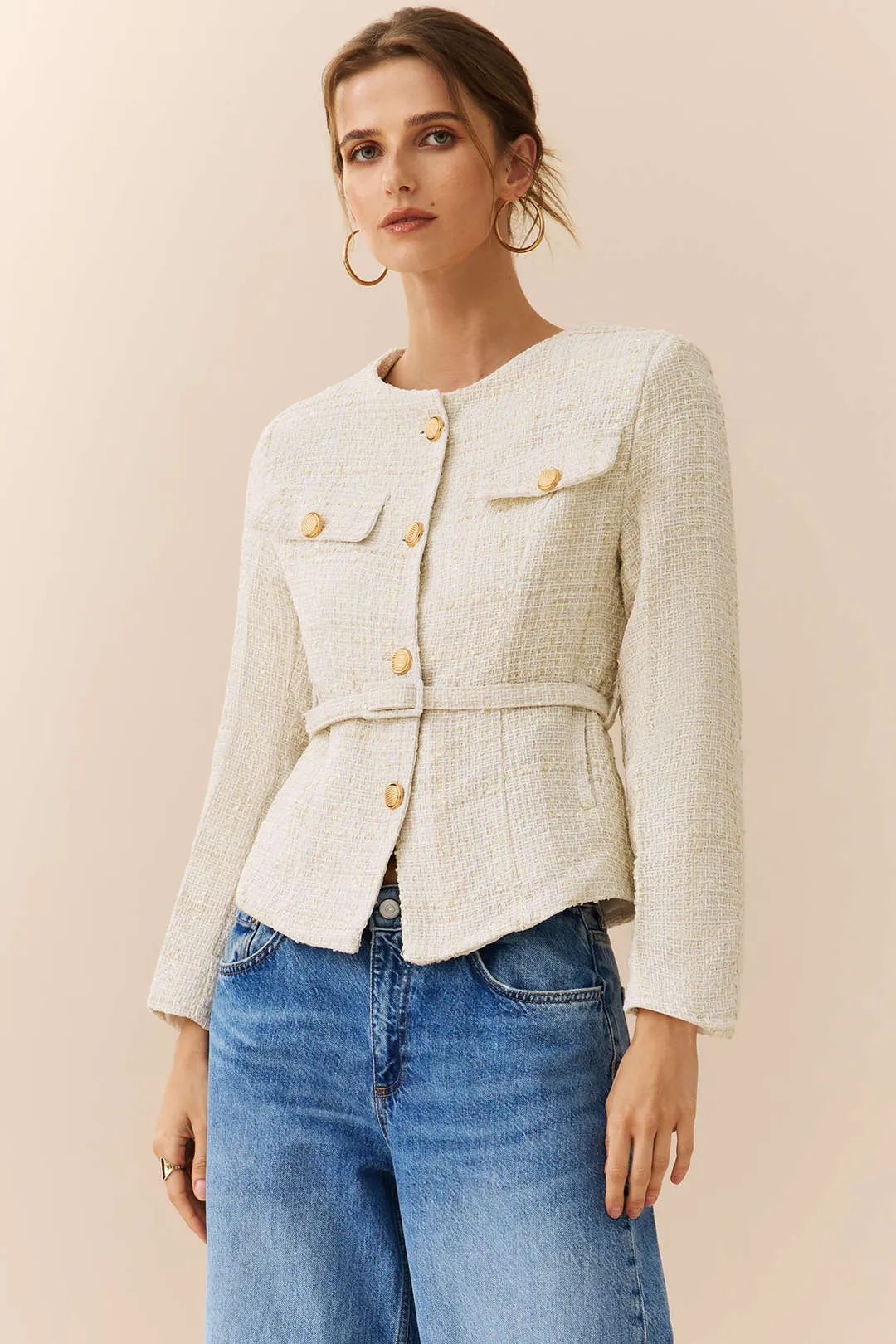 Button Shoulder Pads Blazer sold by Micas product image thumbnail 3