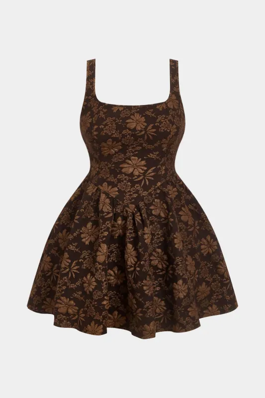 Plus Size Jacquard Zipper Sleeveless Mini Dress sold by Micas