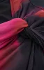 Colorblock Mesh Twist Knot Tank Top And Skirt Set sold by Micas