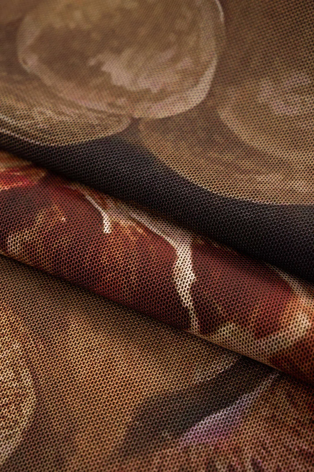 Fruit Print Mesh Metallic Decor Zipper Sleeveless Maxi Dress sold by Micas product image thumbnail 4