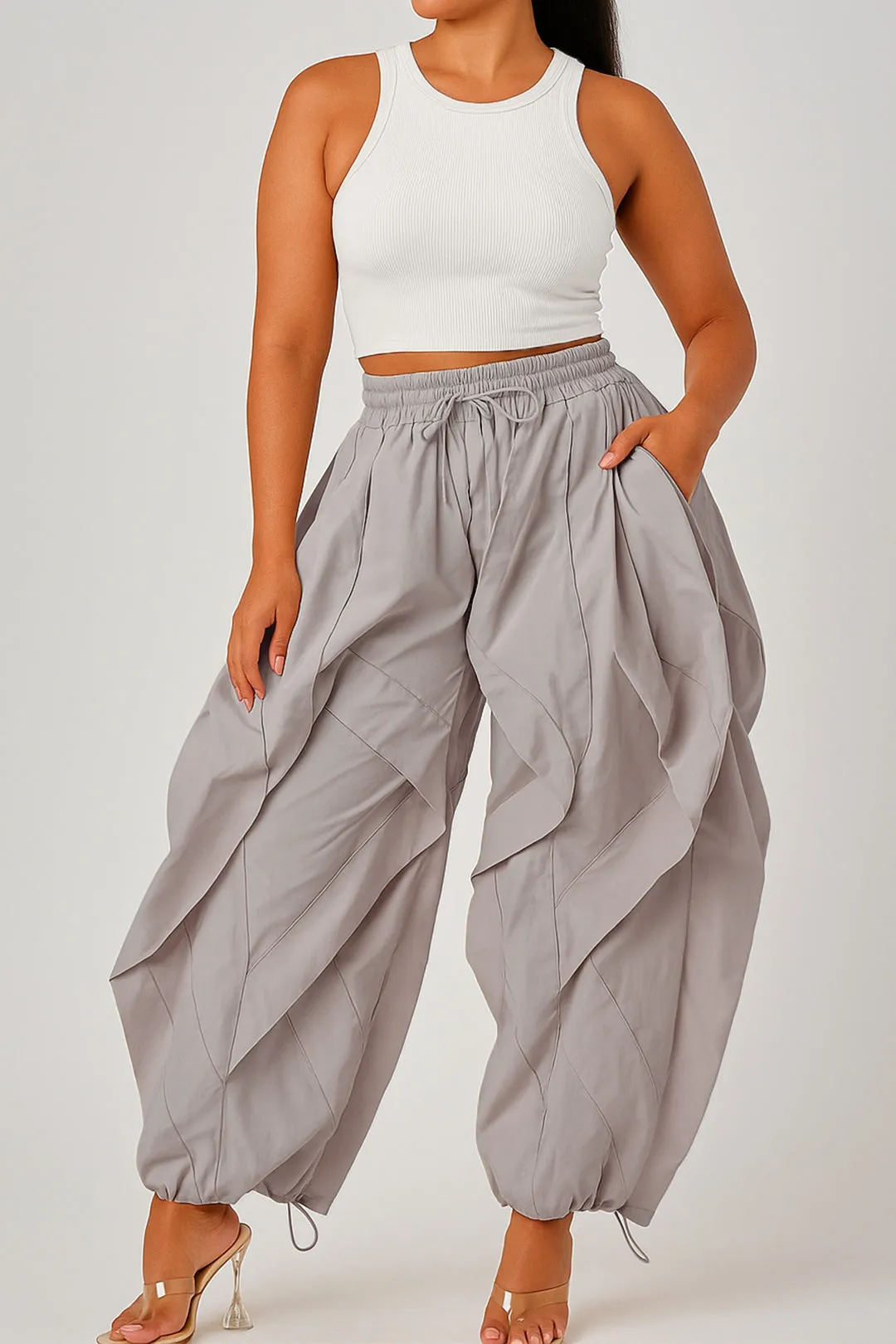 Drawstring Ruffle Trousers sold by Micas product image thumbnail 2