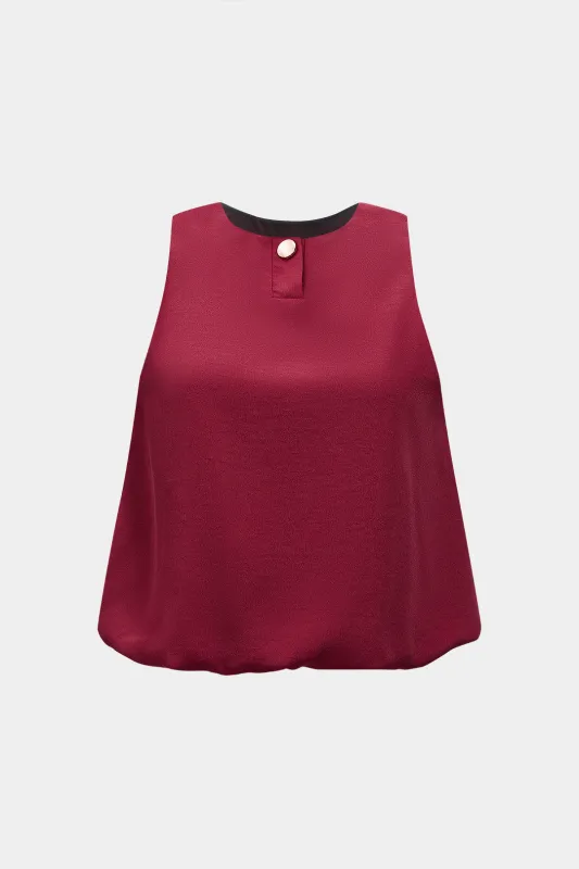 Solid Ruched Tank Top sold by Micas