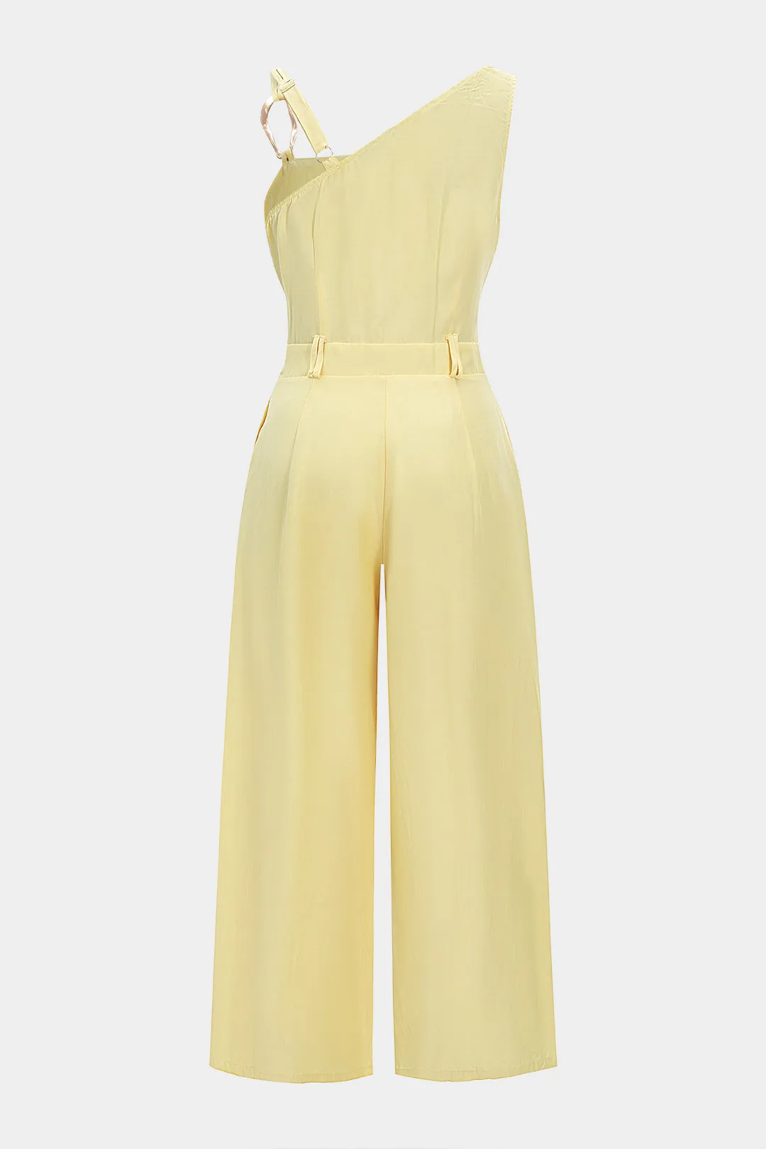 Asymmetrical Neck Metallic Decor Sleeveless Jumpsuit sold by Micas product image thumbnail 2