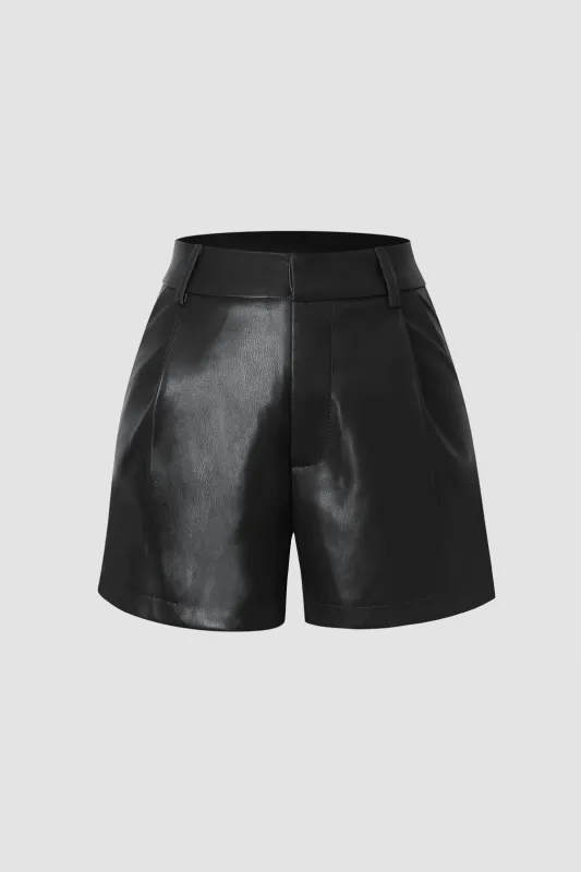 Faux Leather Shorts sold by Micas
