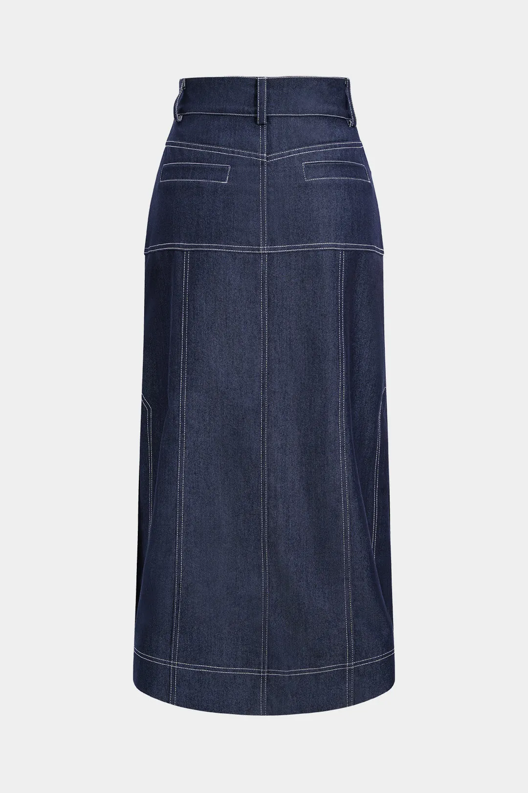 Denim Zipper Seamdetail Skirt sold by Micas product image thumbnail 3