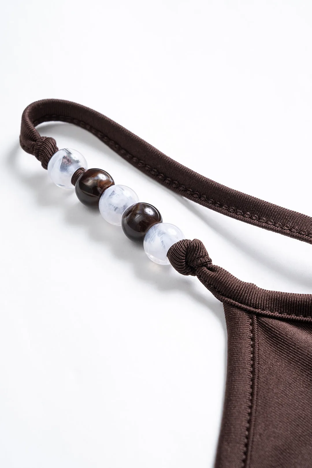 Solid Beaded Slip Sleeveless Backless Maxi Dress sold by Micas product image thumbnail 4