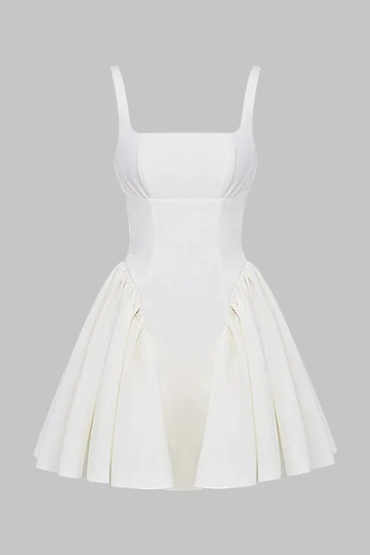 Tie Back Ruched Backless Sleeveless Mini Dress sold by Micas