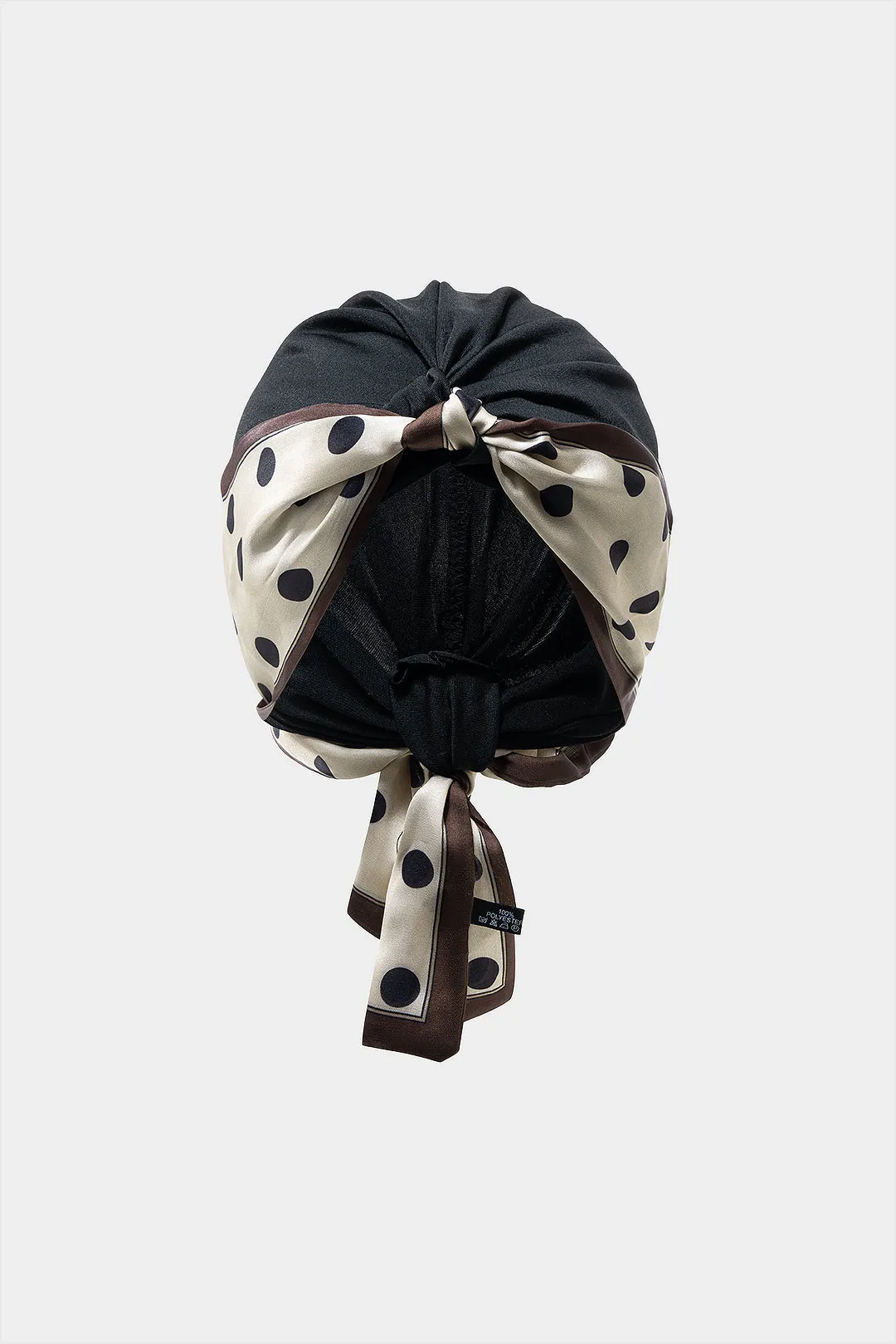 Polka Dot Print Knotted Headscarf sold by Micas