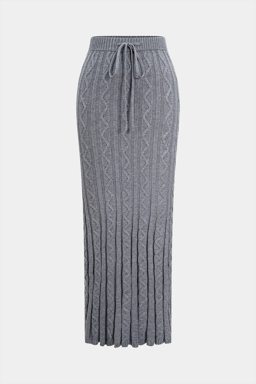 Knit Texture Tie-Up Skirt sold by Micas