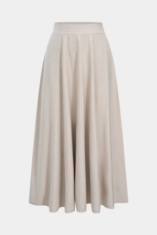 Knit Solid Ruched Skirt sold by Micas