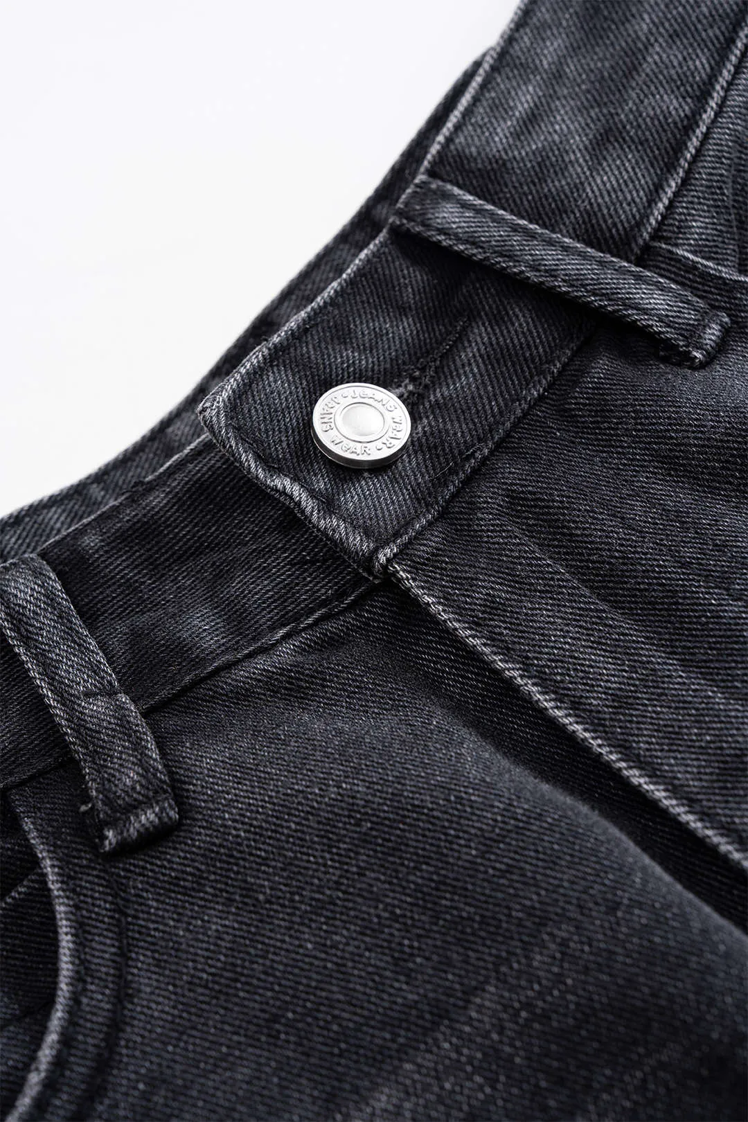 Denim Patchwork Irregular Hem Jorts sold by Micas product image thumbnail 3