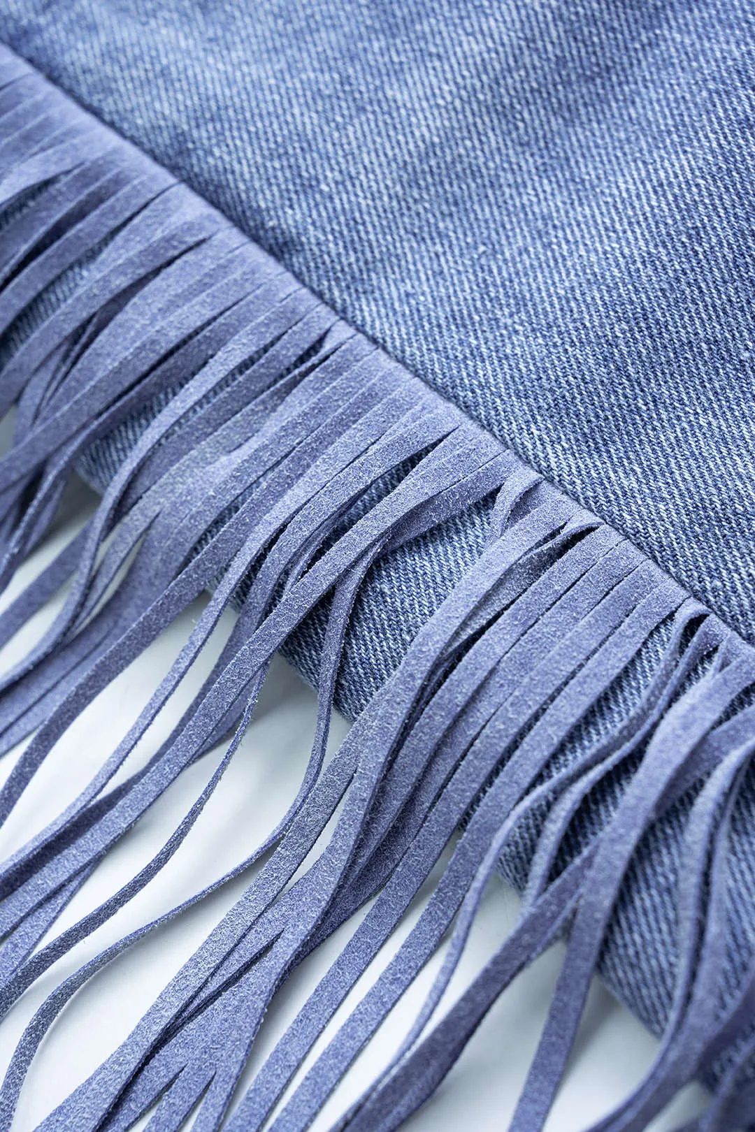 Denim Tassel Wide Leg Jeans sold by Micas product image thumbnail 3