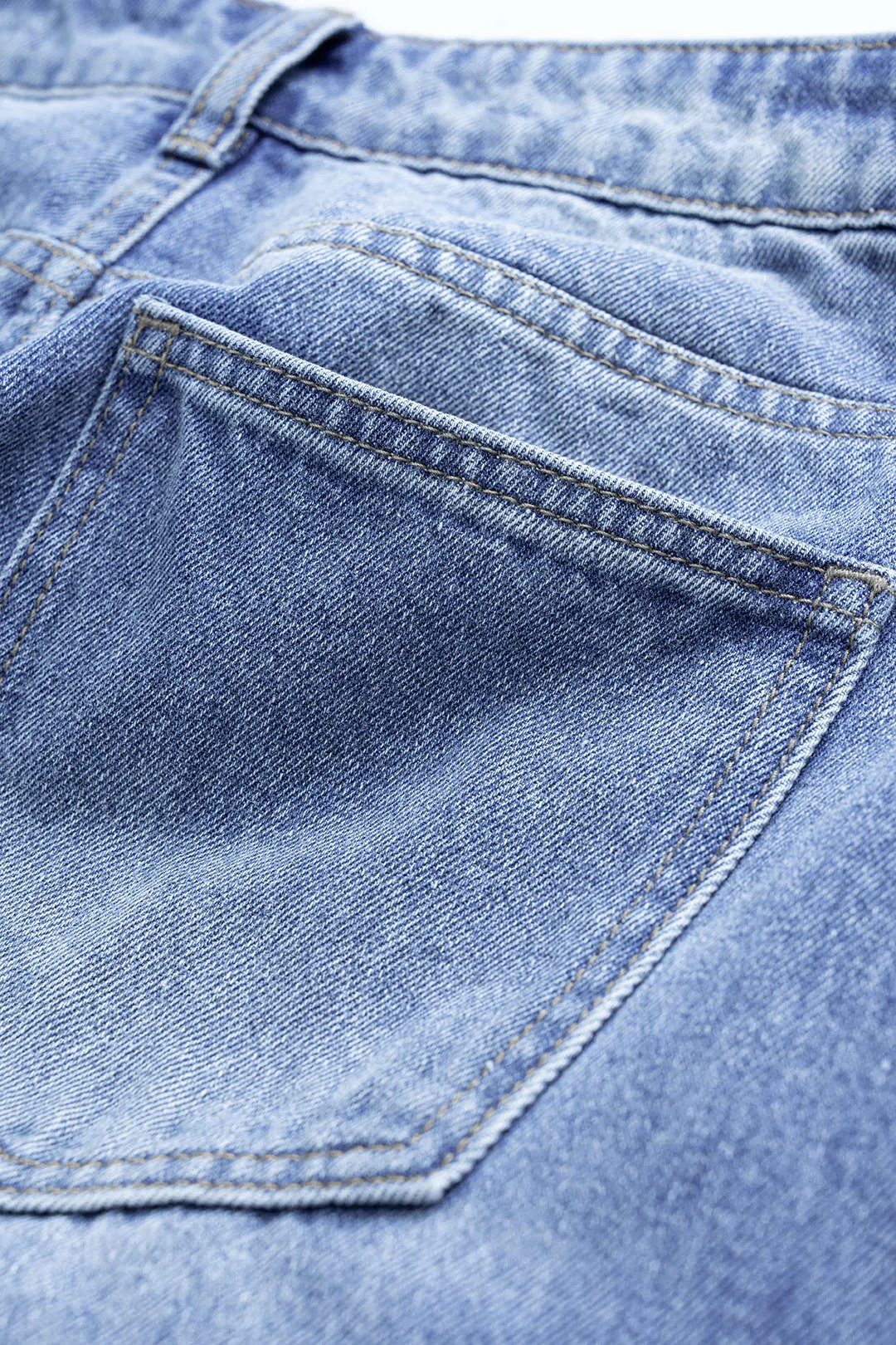 Denim Tassel Wide Leg Jeans sold by Micas product image thumbnail 4