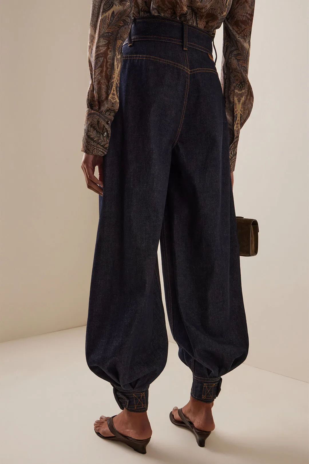 Denim Zipper Lantern Jeans sold by Micas product image thumbnail 2