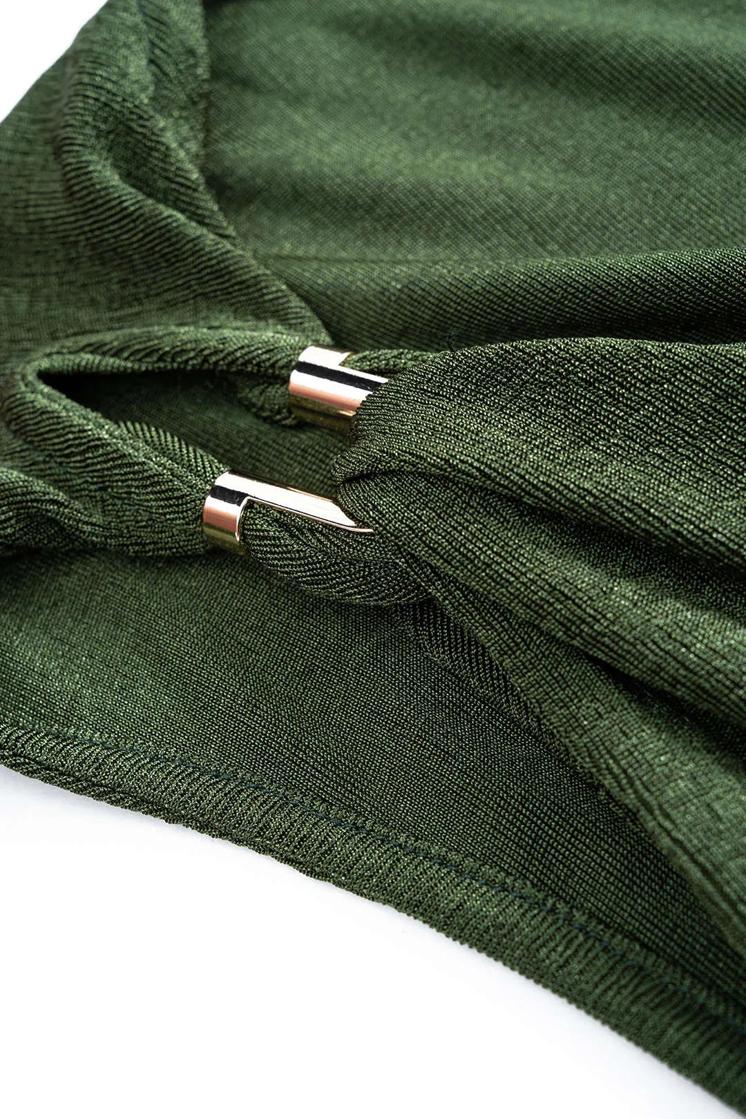 Twist Knot Metallic Decor Mini Dress sold by Micas product image thumbnail 3