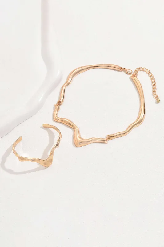 Irregular Metallic Accessories Set sold by Micas