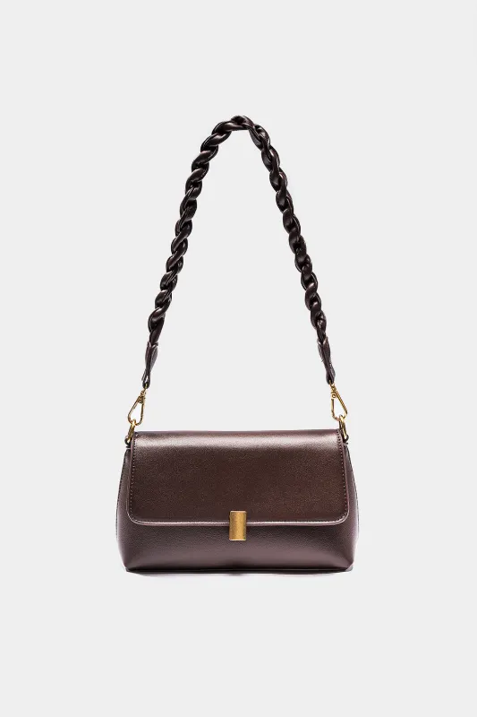 Faux Leather Twist Knot Shoulder Bag sold by Micas