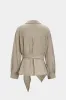 Tie-Up Ruched Long-Sleeve Shirt sold by Micas